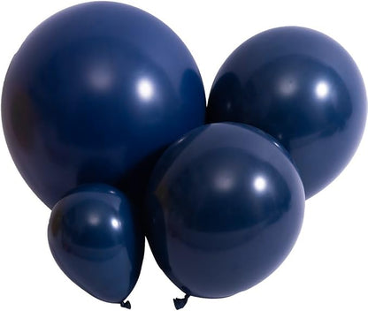DECGOL Navy Blue Balloons 100pcs Dark Blue Latex Party Balloons Different Sizes by DECGOL