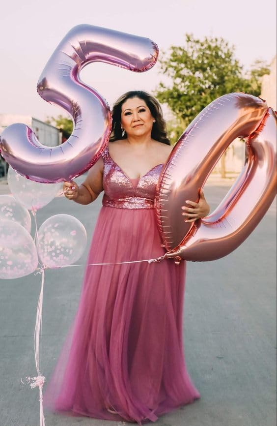 Number Balloons 25 Balloon 40 inch Pearl Pink - Image 5