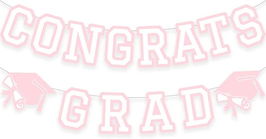 Congrats Grad Banner Graduation Party Banner Decoration Hanging Garland High by Unknown