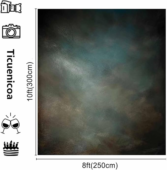 8x10ftAqua Backdrops Portrait Backdrops - Image 3