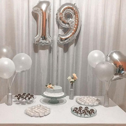 Silver Number 21 Balloon 40 Inch - Image 7