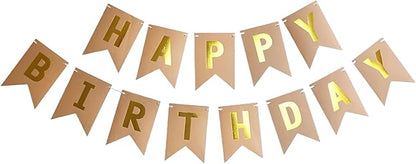 Happy Birthday Banner Birthday Party Supplies by GLASNES