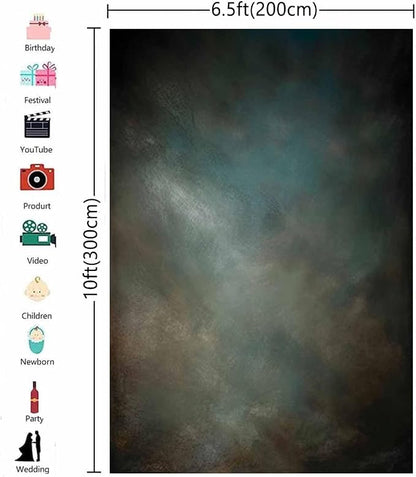 6.5x10ftAqua Backdrops Portrait Backdrops - Image 3