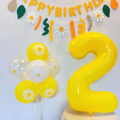 40 inch Yellow Number Balloon Giant Foil Helium Balloons Number 1 Balloon - Image 6