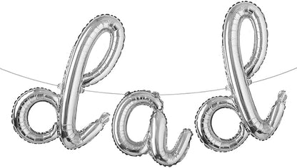 16 INCH DAD Multicolor optional Foil Letter Balloon 16" Happy Father's Day Best by RUIANSI