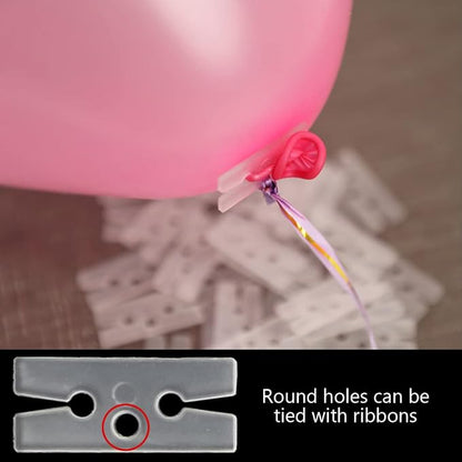 GXXMEI 300PCS Plastic Balloon Clips Ties - Image 4
