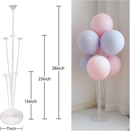 10 Sets Balloon Stand Kit, Reusable Clear Balloon Stands - Image 2
