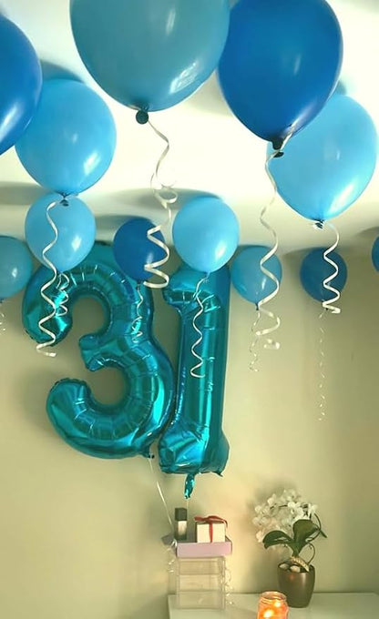 Blue Number 1 Balloon 40 inch, Balloon numbers party supplies, deco photo shoot - Image 9