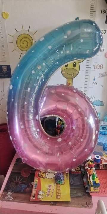 8 Balloon - Starry Sky Birthday Number Balloons, 40 Inch Party Decorations | - Image 7
