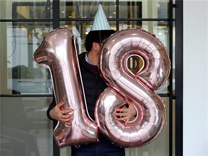 Number Balloons 8 Balloon 40 inch Rose Gold - Image 2