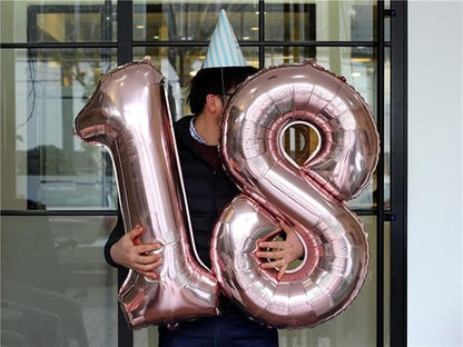 Number Balloons 8 Balloon 40 inch Rose Gold - Image 2