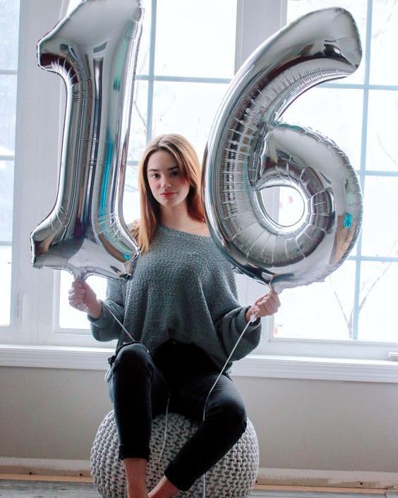 Silver Number 50 Balloon 40 Inch, 50th Birthday Decorations Men Women | Foil - Image 3
