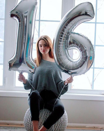 Silver Number 50 Balloon 40 Inch, 50th Birthday Decorations Men Women | Foil - Image 3