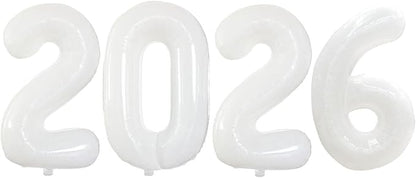 2026 Foil Number Balloons for 2026 New Year Eve Festival Party Supplies by GOER
