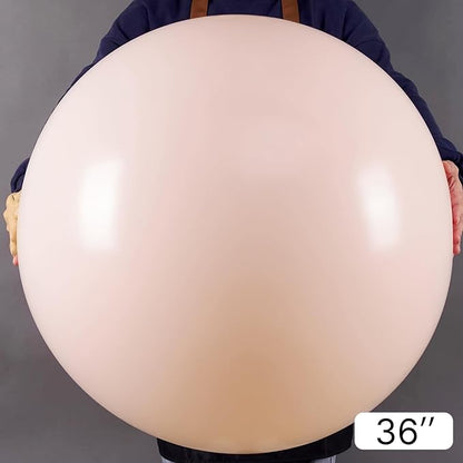 PartyWoo Pale Pink Balloons 4pcs Light Pastel Baby Pink Color | 36 Inch Balloons - Image 2