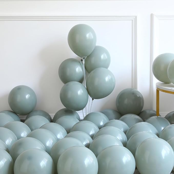 Dusty Green Balloon Arch Kit 162PCS Nude Sand White Neutral Apricot Matte - Image 3