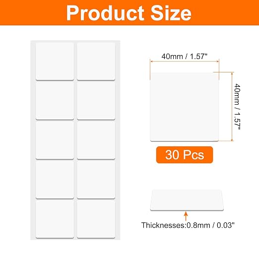 HARFINGTON 30pcs Double Sided Sticky Tape Dots, Adhesive Two Sided Nano Dots - Image 2
