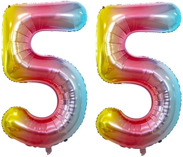 Gold Foil Balloons Number 5, Huge Number Balloons - Image 6