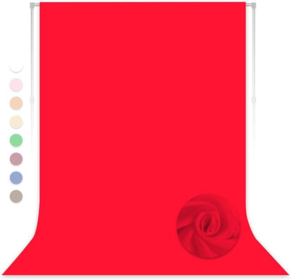 Red Photography Backdrop for Photoshoot, 5x7 FT | Versatile Studio Photo by LYLYCTY