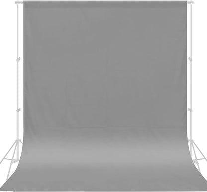 CPLIRIS 10x20ft Grey Backdrop for Photography, Dual-Size Dual-Pocket Design - Image 7