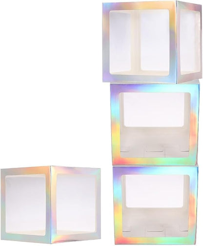 uxcell 6 Pcs Party Balloon Boxes, Transparent Balloon Boxes by uxcell