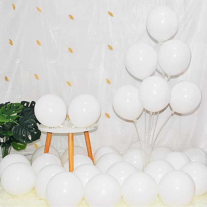 400 Pack White Balloons, 5 Inch White Latex Balloons Helium Balloons Party by BAOKUANHU