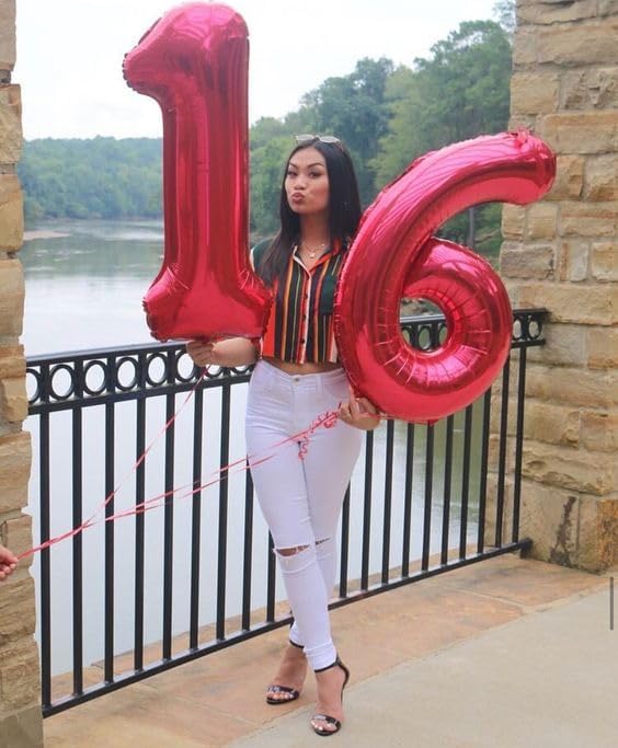 Red Number 1 Balloon 40 Inch - Image 2
