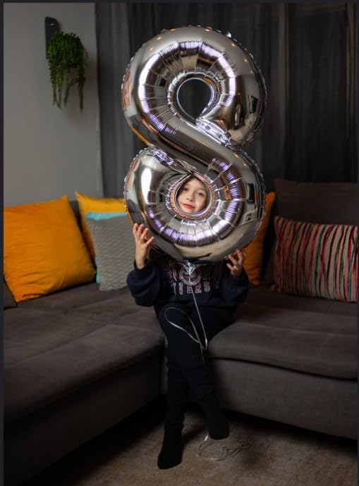 Sliver Number 3 Balloon 40 Inch - Image 4