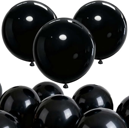 50 Pack Black Balloons 24 Inch Black Latex Party Balloon by ZWZLIULIAN