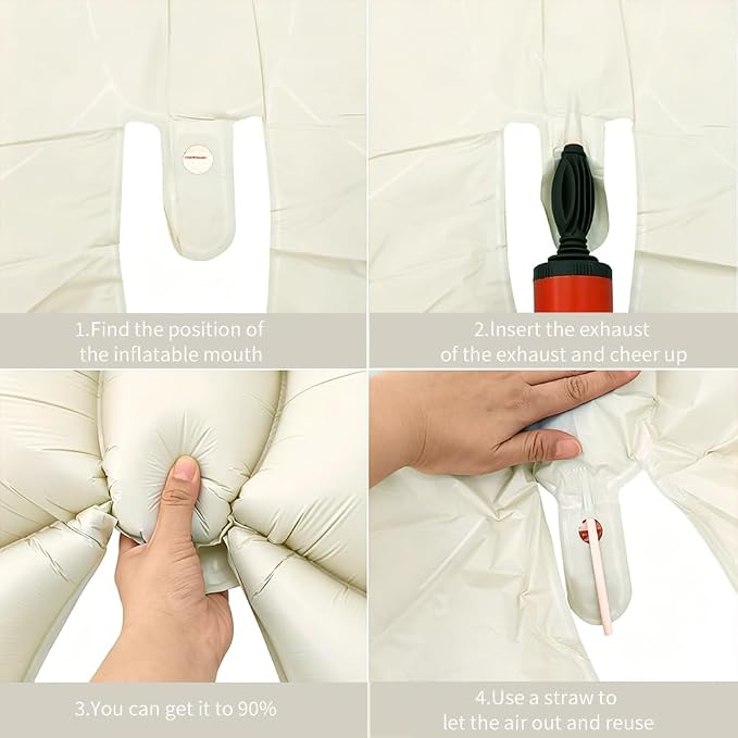 Vuzvuv 5Pcs 38 Inch Giant White Bow Balloon - Image 3