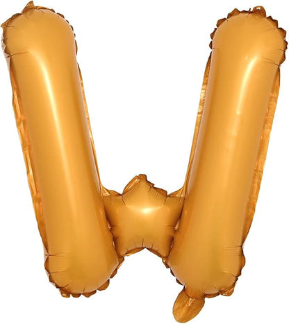 16" inch Single Orange Alphabet Letter Number Balloons Aluminum Hanging Foil by RUIANSI