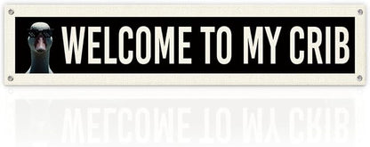 Welcome Banner Funny Home Decor Sign, Modern Hanging Decoration by Unknown