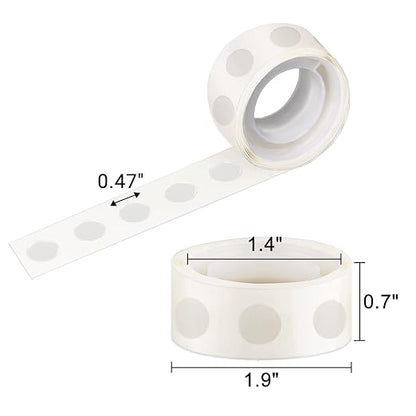 Glue Points, 700 12mm/0.47" 7 Rolls Poster Putty Adhesive Clear Balloons Dots - Image 2