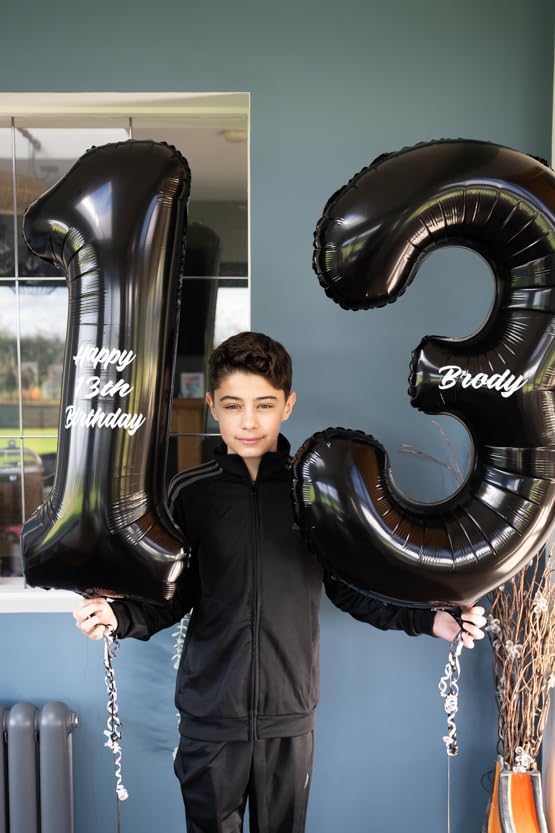 Black 13 Balloon - Image 2