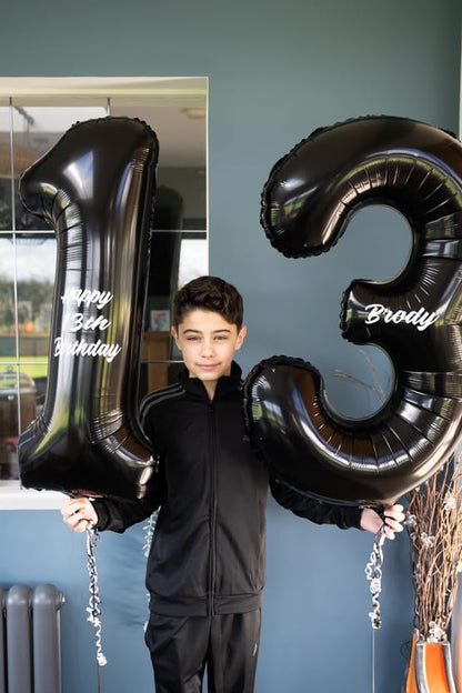 Black 13 Balloon - Image 2
