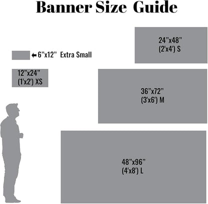 Personalized Custom Vinyl Banner Printing Indoor or Outdoor use Printed - Image 2