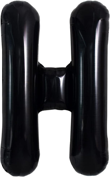 TONIFUL 40 Inch Large Black H Letter Balloon by TONIFUL