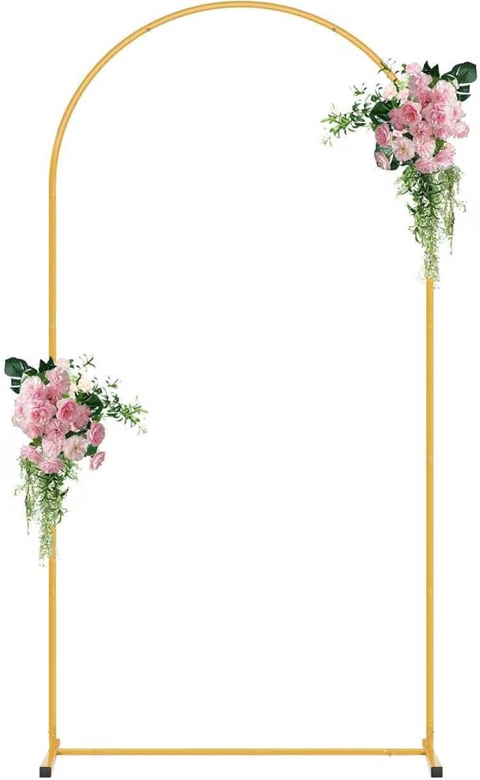 7.2FT Metal Arch Backdrop Stand, Decorative Backdrop Arch Stand | Easy Assemble by Unknown