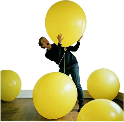 30 Pack Yellow Balloons 36 inch Yellow Latex Large Balloons - Image 3