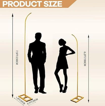 Bazen Half Balloon Arch Stand 7.5FT&6.2FT Wedding Arch Stand - Image 2
