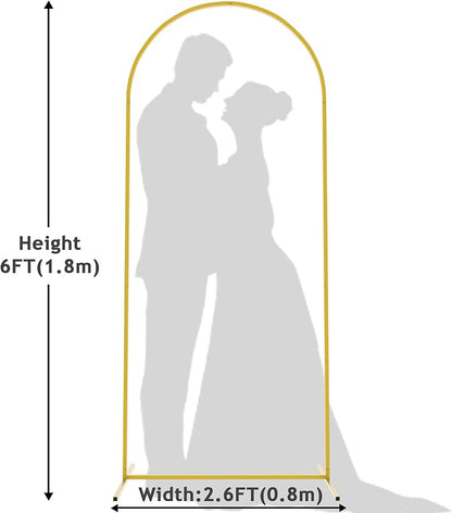 6FT Arch Backdrop Stand Gold Metal Wedding Arch Backdrop Stand | Metal Backdrop - Image 2