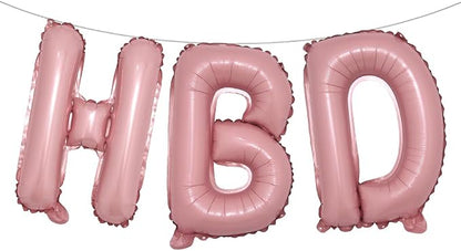 16 Inch HBD Balloons for Boho Birthday Party Decorations by RUIANSI