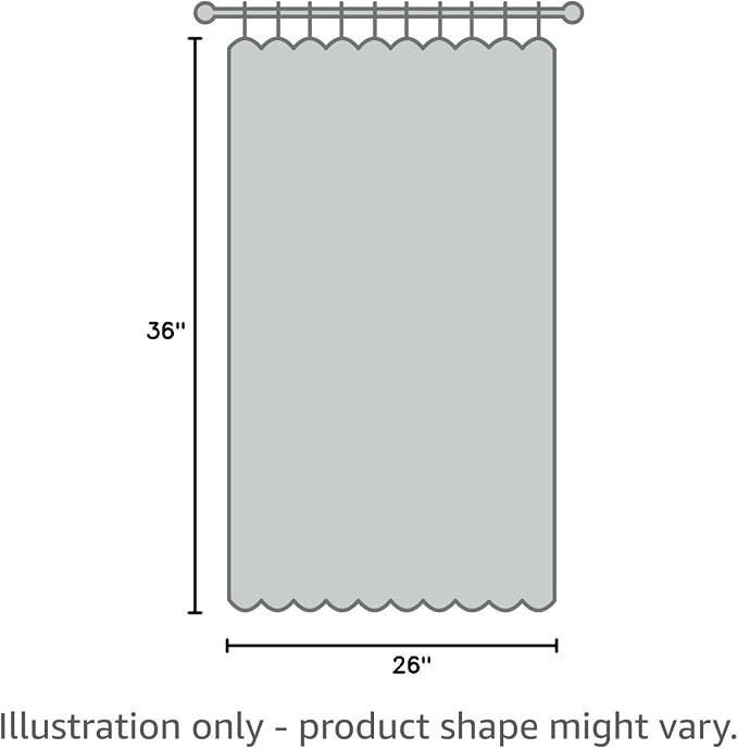 MIULEE Sage Green Kitchen Curtains 36 Inch Length 2 Panels Farmhouse | Textured - Image 8
