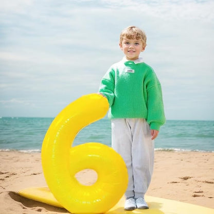 40 inch Yellow Number Balloon Giant Foil Helium Balloons Number 6 Balloon - Image 3