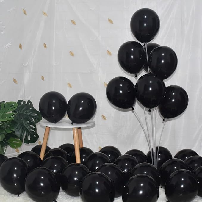 400 Pack Black Balloons, 5 Inch Black Latex Balloons Helium Balloons Party by BAOKUANHU