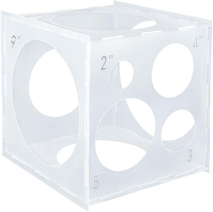 Auihiay 2-10 Inch Collapsible Plastic Balloon Sizer Box Cube, Balloon Sizer | by Auihiay