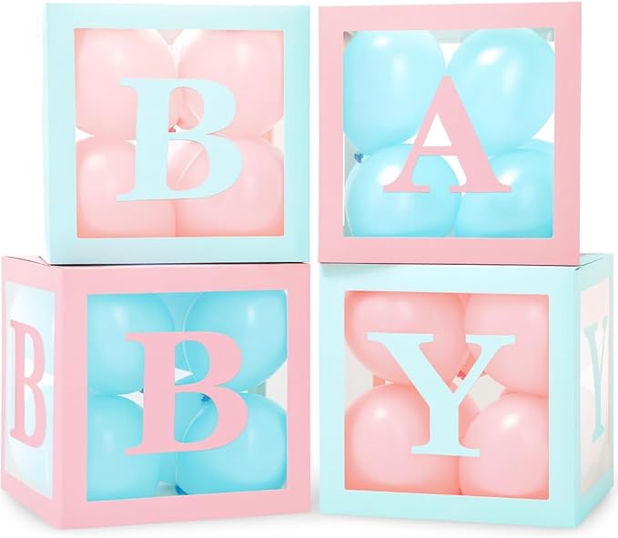 44-Piece Baby Shower Decorations by Vellax
