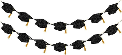 Graduation Decorations Class of 2026 Glitter Pre-Strung Congrats Grad by YasmartLife