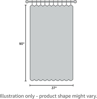 MIULEE White Linen Curtains 37x90 Inch Long 2 Panels - Image 8