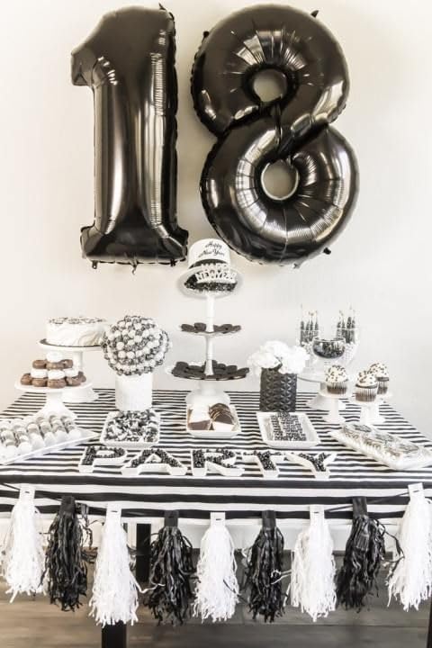 Black Number 14 Balloon 40 Inch - Image 2